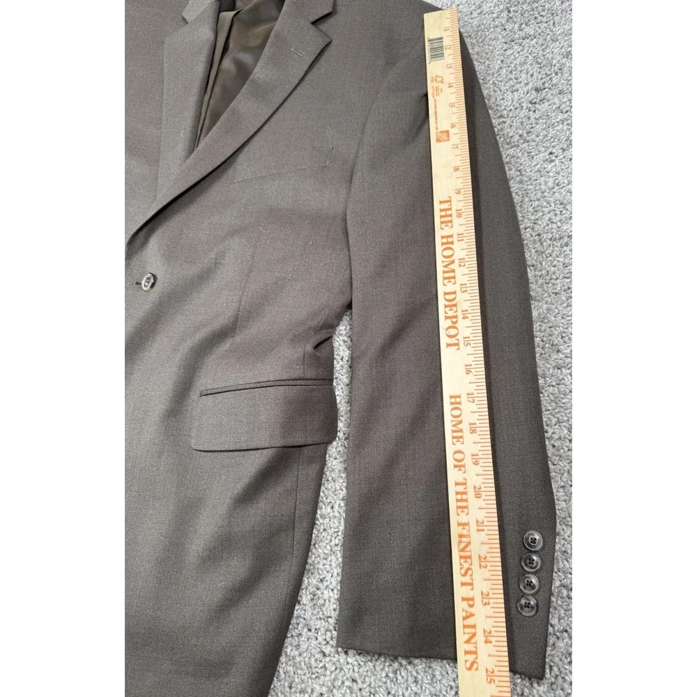 Jos A Bank Tailored Fit‎ Blazer Brown Wool Measures Size 38 Pants 33x29 Read